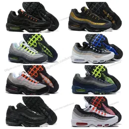 95 OG running shoes men women 95s Triple Black White Neon Crystal Blue Solar Red Midnight Navy Smoke Grey mens trainers outdoor sneakers