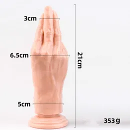 NXY Anal toys Huge Palm Fist Dildo Plug With Suction Penis Masturbator Sex Toys Big Hand Anus Stuffed Prostata Butt For Men Women SM 1125