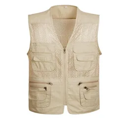 Men039s Pographer Vest MultiPockets Cheap Vests Outdoor Shooting Hunt Waistcoat Vest Walking Travel plus size S4XL4503003
