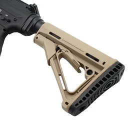Taktiska pts CTR-karbin .223 Rifle Stock med förbättrad gummibutta-Pad Commercial Spec 6 Position Collapsible Stock Buttock Nylon Polymer