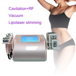 6 I 1 Professional 40k Slimming Ultrasonic Cavitation RF Radio Frequency 8 Pads Laser Fat Burn Body Form Machine