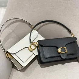 Man designer tabby kvinnor messenger väskor på handväska riktig läder baguette axel spegel kvalitet fyrkantig crossbody satchel hobo modeväska