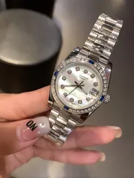 Womens relógios designer de moda 31mm Diamond Buzel relógios automáticos mecânicos 2813 movimento de aço inoxidável strap woman watch watch vestido de pulso relógios de pulso