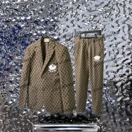 XinxinBuy Men Jacket Designer Coats 23SS Paris letra dupla letra Jacquard Fabric conjunto de mangas compridas Mulheres de algodão preto branco S-3xl