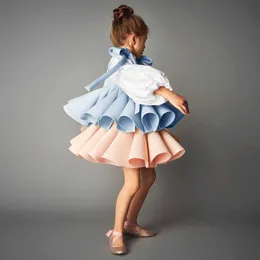 女の子のドレス2023 Eid Eastter One-Piece Fack 2PCS Wedding Brithday Party Children Dress Dress Dress Kidles Clothing for Young Girls Outfit