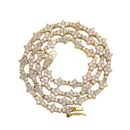 Cadeias de colar de pulseira de tênis florais