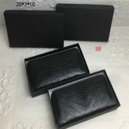 Black niki Wallet Mono Leather Card Slots Long Zipper Wallets Card Holder Purse Women Zip Clutches Bag YLS2145234s