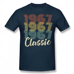 남성 Tshirts 재미있는 1967 클래식 56 세 빈티지 T 셔츠 여름 스타일 그래픽면 스트리트웨어 짧은 소매 생일 선물 Tshirt 남자 230317
