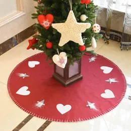 Christmas Decorations For Home Xmas Tree Skirts Round Wool Felt Beard Carpet Year Decor Floor Mat Diameter 100cm