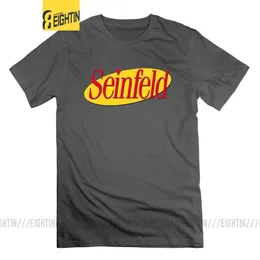 Mens Tshirts Seinfeld Tshirt Kısa Kollu Komik 4xl Artı Boyut Tişörtleri Saf Pamuk Üstleri Erkekler Tees Crewneck 230317