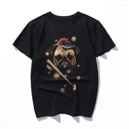 Herr t-skjortor baseball hundkläder tryck t-shirt kort ärm hajujuku tshirt kläder bomull för män och kvinnor