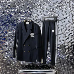 Xinxinbuy męskie kurtki od projektantów płaszcze 23ss khaki Paris Side Ribbon żakardowe zestawy tkanin z długim rękawem bawełna kobiety niebieski czarny biały khaki XS-3XL