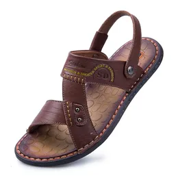 Sandals Quick Masculina Sandales Sandalias Slide Man Cuero Men Cuire Rasteira Sandalia Piscine Beach Ete Sandalsslippers Trekking Couro