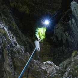 Strålkastare induktion LED -strålkastare camping fiske huvud arbete ljus hem säkerhet natt belysning flickor löpare löpning