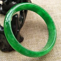 Bileklik 58-60mm Sertifikalı Doğal Lavanta Yeşil Jadeite Jade Bilezik El yapımı