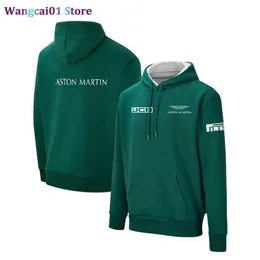 Wangcai01 F1 Hoodie 2021 New Formula One Team Aston Martin Hoodie Mountain Bike Tees Racing Sweatshirt Moto Moto Motor School Suiting 0319H23