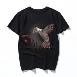 Men's T-skjortor Cyborg Nature Shirt Fele T-shirt Tryck Procent Cotton Tee Le 3xl Kort ärm Söt strand Tshirt