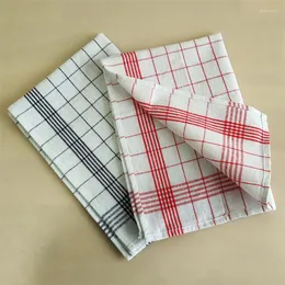 Table Napkin 4Pcs/Set Yarn Dyed Cotton Kitchen Towel Placemat Stripes Tea Place Pad Red Dark Blue 40 60cm