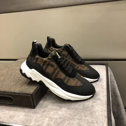 Lyxdesigner kvinnor män casual skor mode äkta läder lapptäcke låga topptränare sneakers landningsplattform kilar rund tå snörning upp män loafers