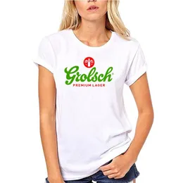 Koszulki damskie Grolsch premium lager tshirts harajuku piwo koszula moda Summer Paried