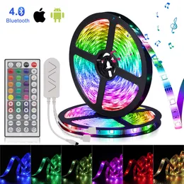 Paski LED RGB Neon Strip Smart App Control Pasek LED 20 metrów Wstążki Lampa podświetlenia 5050 Bluetooth LED Lights Dekoracja sypialni P230315