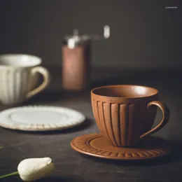 Cups Saucers Japanese Special Ceramic Beautiful Coffee Cup Creative Cappuccino Vintage Original Breakfast Taza Ceramica Drinkware