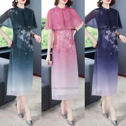 Ubranie etniczne chińska sukienka satynowa vintage kobiety orientalne cheongsam nowoczesne qipao żeńskie Chiny eleganckie przypadkowe impreza dressethnic