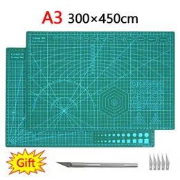 Cutting Mat Thickning A2 A3 Color Multifunktion PVC Self Healing Pad Board Cutter Knife Diy Craft Tool Office Supplies 230320