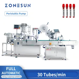 Streonesun Automatyczne testowe rurkę napełnianie cieczy maszyna do znakowania pompa perystaltyczna z przenośnikiem linii opakowania ZS-FAL180Z3