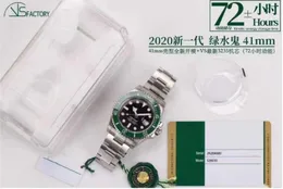 Vs fabrik senaste version 126610 Sub Watch Clean Factory Bezel Black Dial 3235 Cal.3235 Automatisk 904L Steel Case Oyster Armband 41mm Waterproof Mens Watches