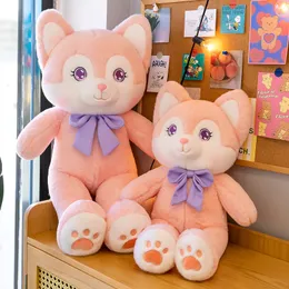 Cartoon Character Lingna Belle Doll Kawaii Pink Fox Doll Plus Stuffed Toy Children's Christmas Gift Pillow Wholesale