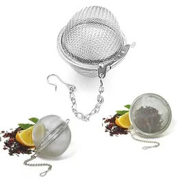 Kaffe te -verktyg rostfritt stål boll 5 cm mesh infuser silar premium filterintervall diffusor för lösa blad kryddor kryddor dh5nz