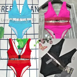 Kvinnors badkläder Bikini Bras sätter rosa snabba baddräkt Sexig Swim Summer Beach Sunbathing på semesterstorlek S-XL