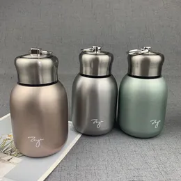 Water Bottles 300ml Stainless Steel Water Bottle Mini Cute Thermos Portable Double-Wall Insulated Vacuum Flask leakproof Bottle for Girls 230320