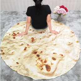 Одеяла кукурузная тортилла одеяло Pita Lavash мягкое одеяло для кровать флисовое диван -диван плывет плыши из рассылки Manta Burrito Koce 230320