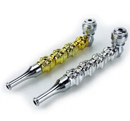 Schädel Rauchen Rohr Set Abnehmbare Kappe Abdeckung Schüssel Metall Tabak Zigarette Zigarre Skeleton Hand Rohre Werkzeuge Glas Öl Brenner Bongs