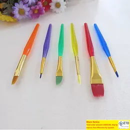 6PCSSet Diy Tool Pen Set Cake Ising Decing Fine Målning Brush Fondant Dammande socker Craft Kök Bakningsverktyg