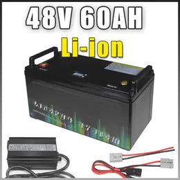 48V 60AH IP68 بطارية LI-ION المقاومة للماء 48V 1000W 2000W 3000W E BIKE LITHIUM BATTERY