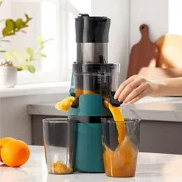 Fruit Vegetable Tools Slow Juicers Portable Electric Separation FilterFree Large Caliber Screw Cold Press Extractor 230320