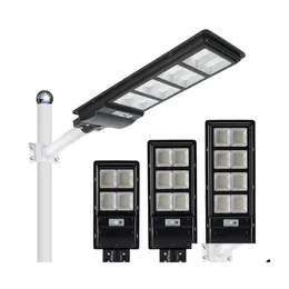 Solar Street Light LED Lamp Pir Sensor 80W 120W 160W Vattentät IP65 Vägg utomhus trädgårdslandskapssäkerhetslampor