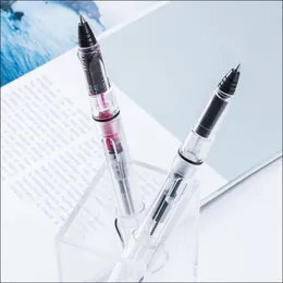 Çeşme kalem tipi jel kalem 0.38/0.5mm şeffaf imza değiştirilebilir mürekkep kesesi ve emilebilir