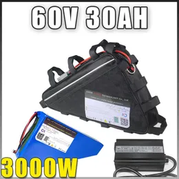 60V 30AH 2000W 3000W LITHIUM ION ELECTRIC BICYCLE BATTERY BACK 60V TRIANGE