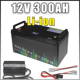 12V 200AH DEEP CYCLE LITIUM Batteripaket Inbyggt 12.6V 200A BMS för elektrisk båtmotorisolververterare