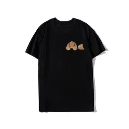 럭셔리 남성 디자이너 티셔츠 검은 빨간색 편지 인쇄 셔츠 짧은 슬리브 패션 브랜드 디자이너 탑 티 아시아 크기 S-4XL