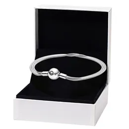 Bracelet multi-chaîne serpent pour Pandora Authentique Chaîne en argent sterling pour femme Designer Bijoux Petite amie Cadeau Bracelets de mariage avec coffret d'origine