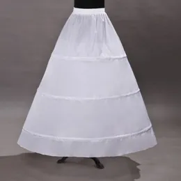 Petticoats Women 3 Hoops A-Line Adjustable Drawstring Waist Wedding Bridal Dress Single Layer Ball Gown Underskirt