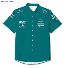 WANGCAI01 T-shirty męskie 2023 Summer Nowa swoboda koszulka F1 Team Aston Martin Shirt Formula One Driver Alonso New Design Mode Top T-Shirt 0320H23