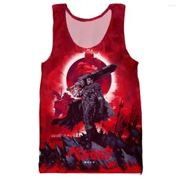 Mannen Tank Tops Berserk Vest Mannen/vrouwen Mode Cool 3D Gedrukt Zomer Casual Harajuku Stijl Streetwear Drop