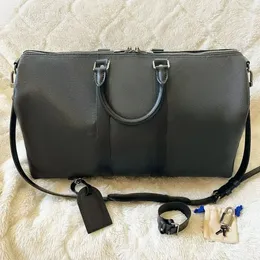 Mujer M41424 Keepall 45 50 55 Bolsa de viaje Tote Luxury Hand Bag Duffle Diseñador de lona Magnia Bag de lona grande