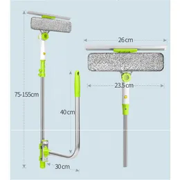 Nuevo fregona de esponja de vidrio para limpieza telescópica de gran altura, Cepillo Limpiador múltiple, Cepillo para lavar ventanas, Cepillo para Pol